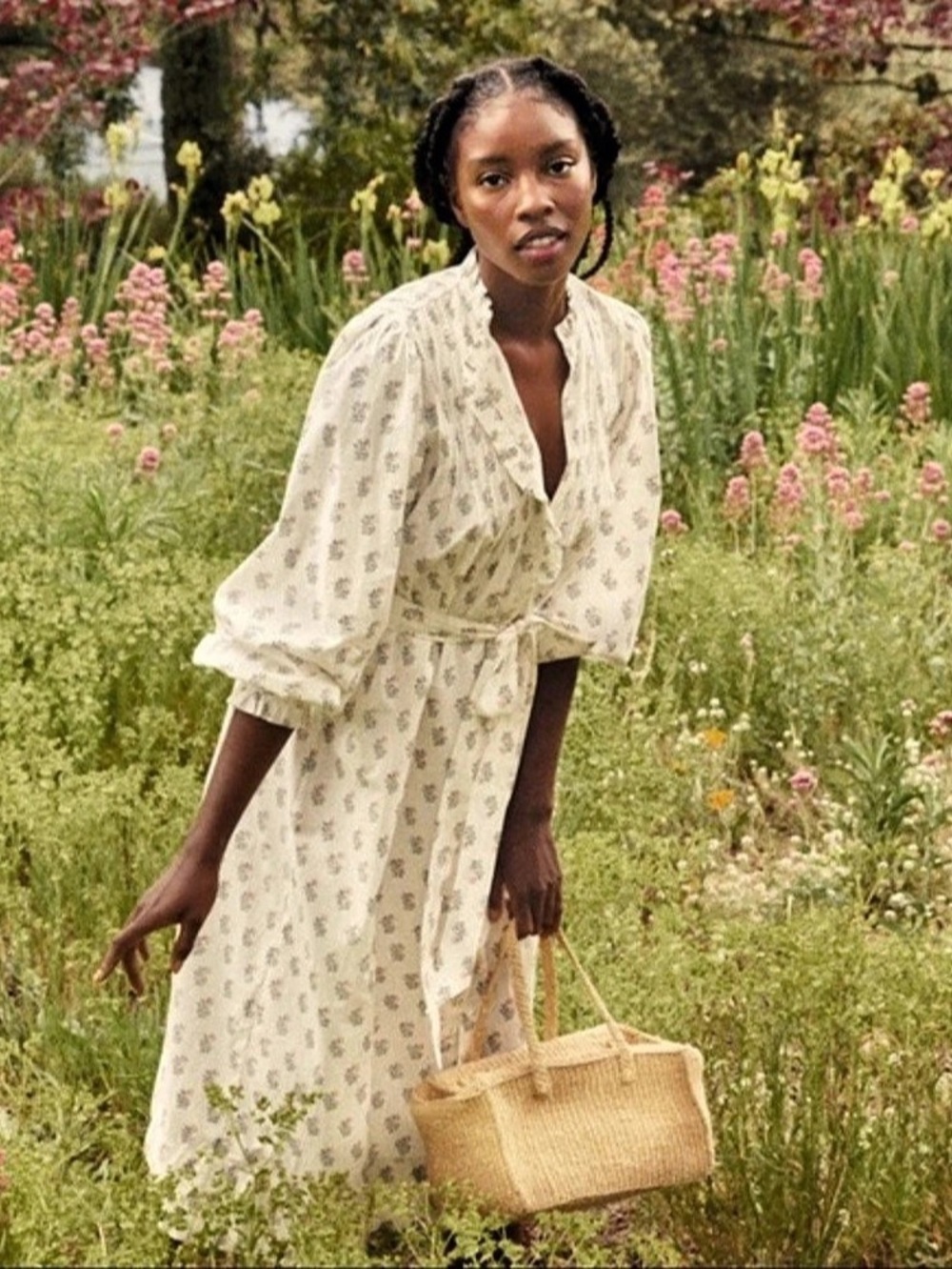 Doen Stanton Midi Dress in Cotton Poplin—Medium